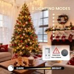 900 LED Warm White USB Fairy String Lights with Remote, 30m Black Wire, IP44 Waterproof 8-Mode Twinkle Lights with Timer for Christmas Bedroom Wreath Decor - Image 2