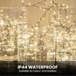 900 LED Warm White USB Fairy String Lights with Remote, 30m Black Wire, IP44 Waterproof 8-Mode Twinkle Lights with Timer for Christmas Bedroom Wreath Decor - Image 3