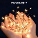 900 LED Warm White USB Fairy String Lights with Remote, 30m Black Wire, IP44 Waterproof 8-Mode Twinkle Lights with Timer for Christmas Bedroom Wreath Decor - Image 4