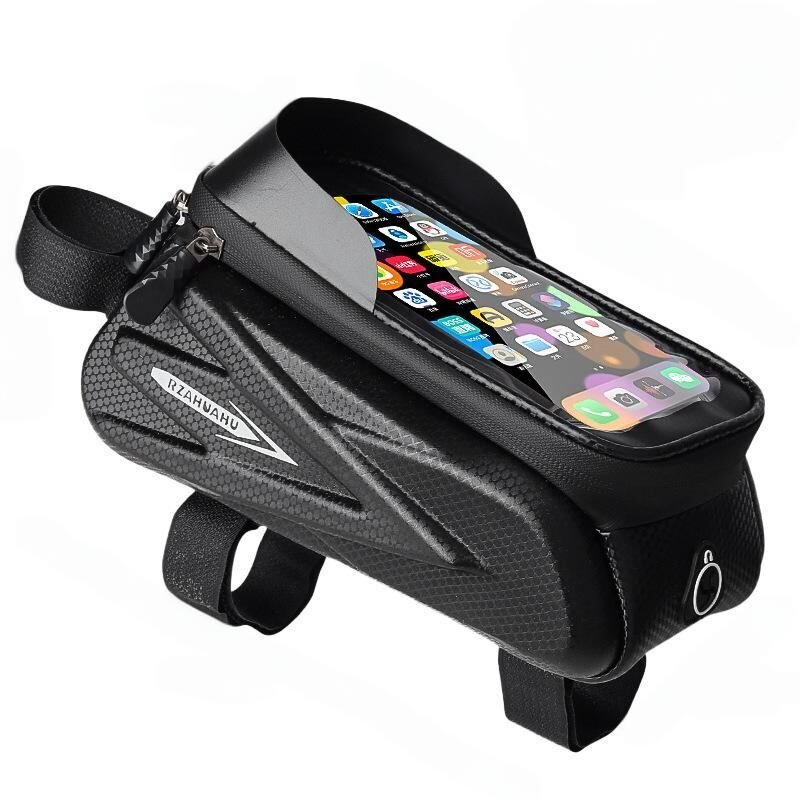 V1107-WATERPROOFBIKEFRAMEBAG-202511102001-00 Waterproof Bike Frame Bag with Touchscreen Window: Hard Shell Bicycle Bag for Phone & Gear, Perfect for Aussie Riders - Image 1