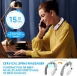 Wireless Neck Massager with Heat & 10 Modes: Electric Pulse Pain Relief for Australian Office Workers & Active Adults - Image 2