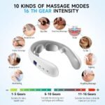 Wireless Neck Massager with Heat & 10 Modes: Electric Pulse Pain Relief for Australian Office Workers & Active Adults - Image 3