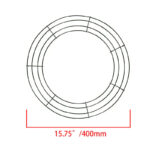 Metal Wreath Round Iron Ring For Christmas - Image 6