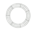 Metal Wreath Round Iron Ring For Christmas - Image 10