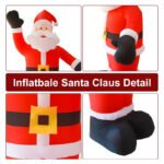 8Ft Tall Inflatable Santa Claus With 9 Led Lights - Image 3