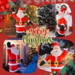 8Ft Tall Inflatable Santa Claus With 9 Led Lights - Image 5