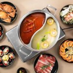 32cm 316 Stainless Steel Twin Divided Hot Pot Silver - Image 2
