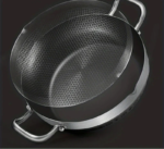 30cm Stainless Steel Non-Stick Frying Pan with Glass Lid Silver - Image 2