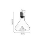1500ML Iceberg Crystal Decanter Handmade Lead-Free Glass Wine - Image 2