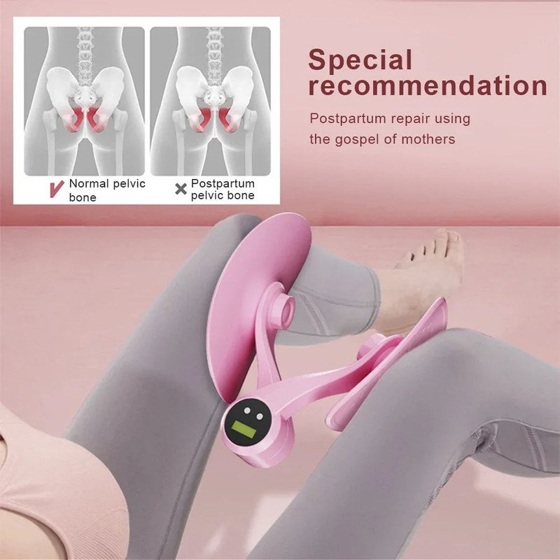 V1142-LP1005007583209643-202603021411-00 Smart Counting Pelvic Floor Thigh Trainer Recovery Pink - Image 1