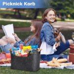 Wooden Firewood Storage Felt Basket Foldable