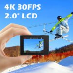 4K Action Camera 30M Waterproof Sports Cam Balck - Image 6