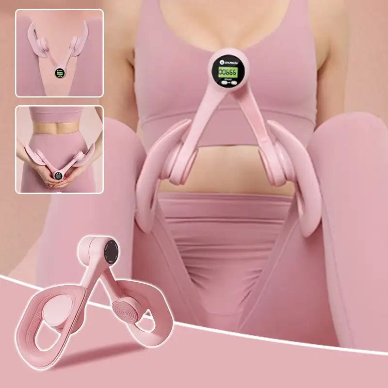 V1142-LP1005009277863683-202603041345-00 Smart Counting Pelvic Muscle Thigh Exerciser Pink - Image 1