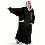 Flannel Hooded TV Blanket for Winter Warmth - Image 2