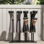 Black Metal Shoe Rack Organizer for Entryway - Image 7