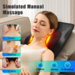 Heated Neck & Back Massager Pillow