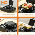 Non-Stick Double-Sided Sandwich & Omelette Maker - Image 3