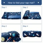 Rocket Pattern Nap Mat for Kids Travel & Daycare - Image 6