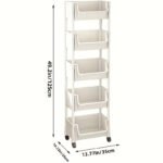 Mobile Bookshelf Office Cart (5-Tier) - Image 4