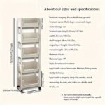 Mobile Bookshelf Office Cart (5-Tier) - Image 5