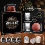 Whiskey Smoker Kit with 6 Wood Flavors & Accessories