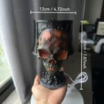 Lava Skull Lamp USB Halloween Night Light - Image 2