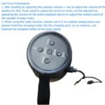 LED Lights Speaker with Powerful Bass Black - Image 2