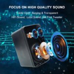 3-Way Waterproof Wall Mount Speakers Black - Image 5