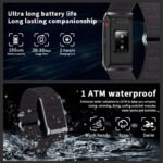 Smart Fitness Bracelet with 24H Heart Rate Black - Image 3