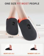 Rechargeable Red Light Therapy Slippers Black - Image 4