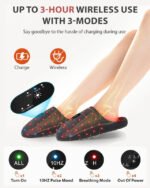 Rechargeable Red Light Therapy Slippers Black - Image 5