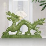 Feng Shui Elegance: Chinese Zodiac Dragon Jade Ornaments - Image 2