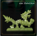 Feng Shui Elegance: Chinese Zodiac Dragon Jade Ornaments - Image 4