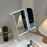 Trifold LED Makeup Mirror Beauty Lights - Image 4
