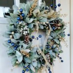 Blueberry Eucalyptus Wreath with Golden Accents - Image 3