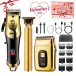 Golden Hair Clipper Razor Trimmer Set for Men - Image 2