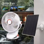 Solar Battery Camping Fan with Light Rechargeable - Image 3