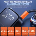 150PSI Portable Cordless Air Compressor Tire Inflator - Image 3
