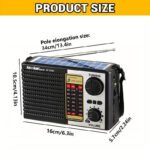 Solar Portable Radio with Digital Speaker - Image 4
