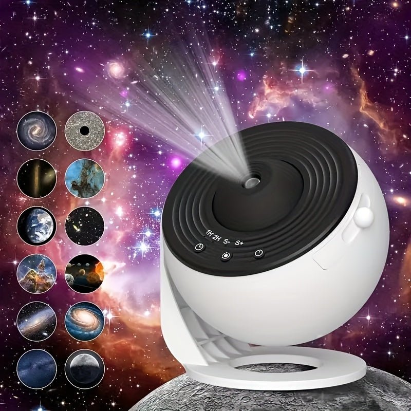 V1142-TM601100250193241-202603021356-00 Galaxy Star Projector with 13 Discs USB - Image 1