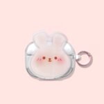 black and white rabbit + Round Ring Apple AirPods Pro - Image 4