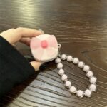 Black Mini [Beige Shell] + Pearl Bracelet AirPods Pro - Image 9
