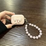 Black Mini [Beige Shell] + Pearl Bracelet AirPods Pro 2 - Image 11