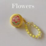 Floral patches + light blue base shell + blue bracelet AirPods Pro - Image 6