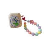 Floral patches + light blue base shell + blue bracelet AirPods Pro - Image 7