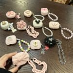 Large Pink Bow [Pink Shell] + Bow Keychain AirPods Pro 2 - Image 2