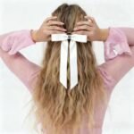Magnetic Bow Hair Claw Clip White - Image 2