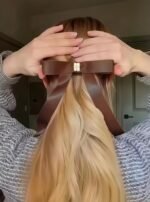 Magnetic Bow Hair Claw Clip White - Image 5