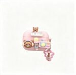 Music Bear Bluetooth Earphone Case + pendant AirPods 4