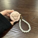 Small pink bow [pink shell] + pink bead bracelet AirPods Pro - Image 6